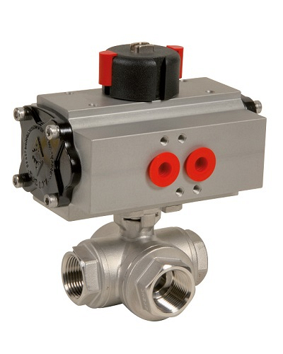 3-Way Ball valve T-port 1 1/4