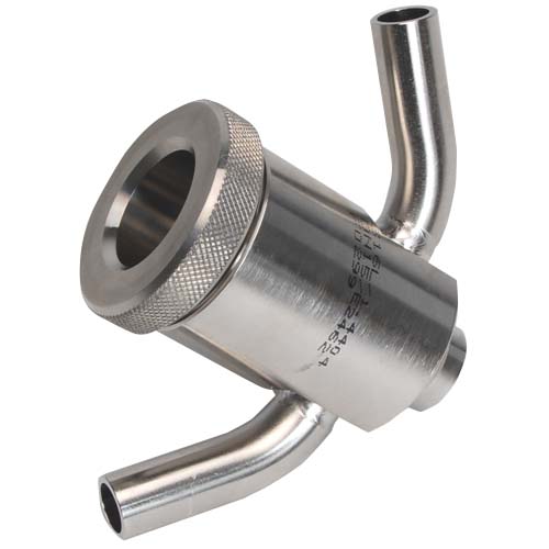 911630151100 met lasaansluiting 19,0x 1,5mm
spoelaansluiting 13 x 1,5mm
met open handwiel t.b.v. naald
Materiaal: 1.4301 / 1.4307
Siliconen plug (membraan)
Uitloop: 13,0 x 1,5mm